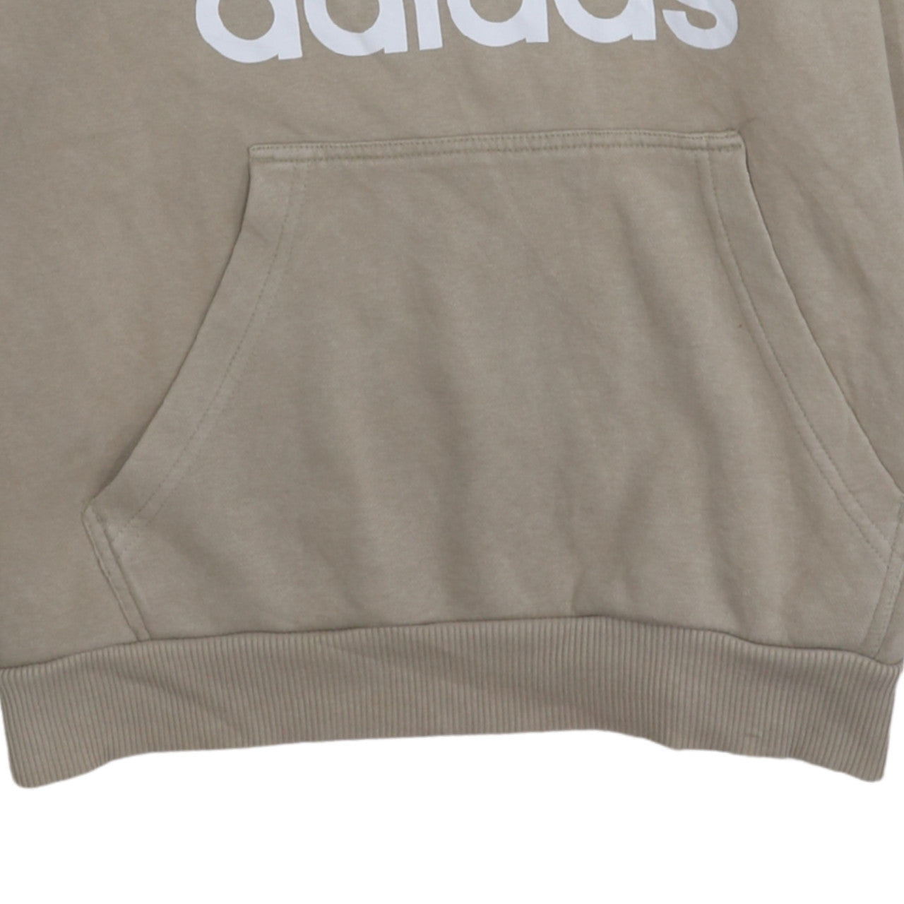 Mens UK Size M adidas Beige Pullover Hoodie
