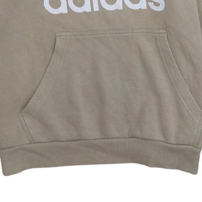Mens UK Size M adidas Beige Pullover Hoodie