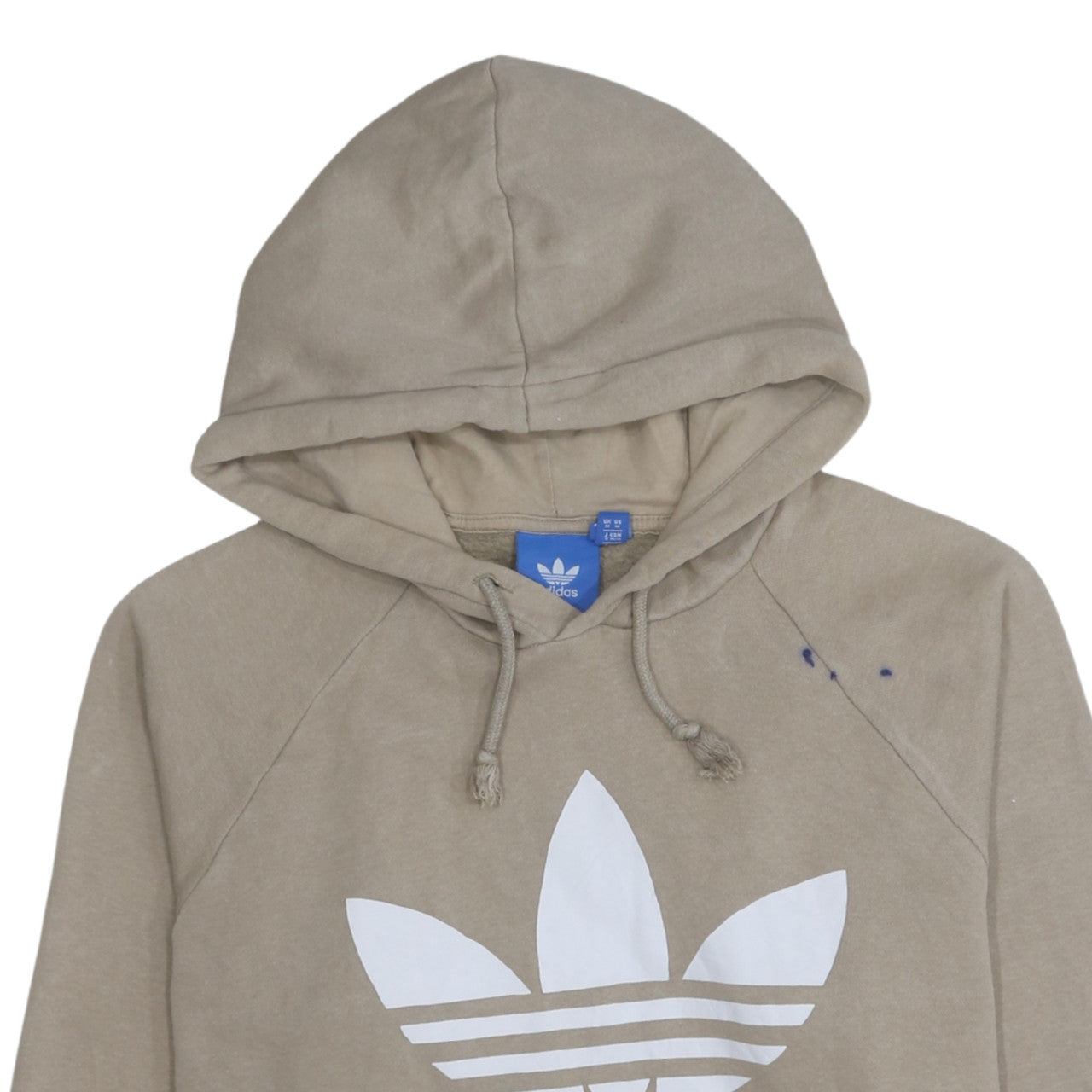Mens UK Size M adidas Beige Pullover Hoodie