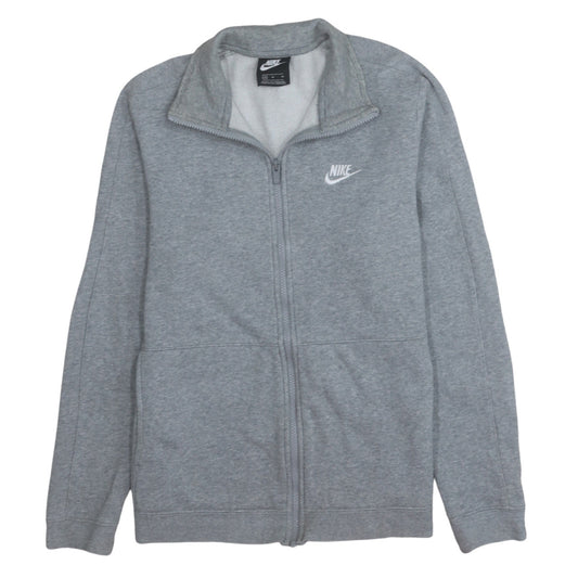 Nike Mens Grey Medium Track Jacket Full Zip Cotton Blend