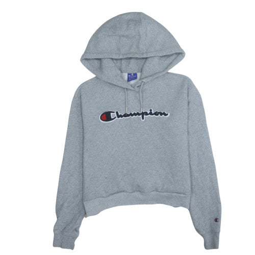 Womens UK Size XS Champion Grey Pullover Hoodie