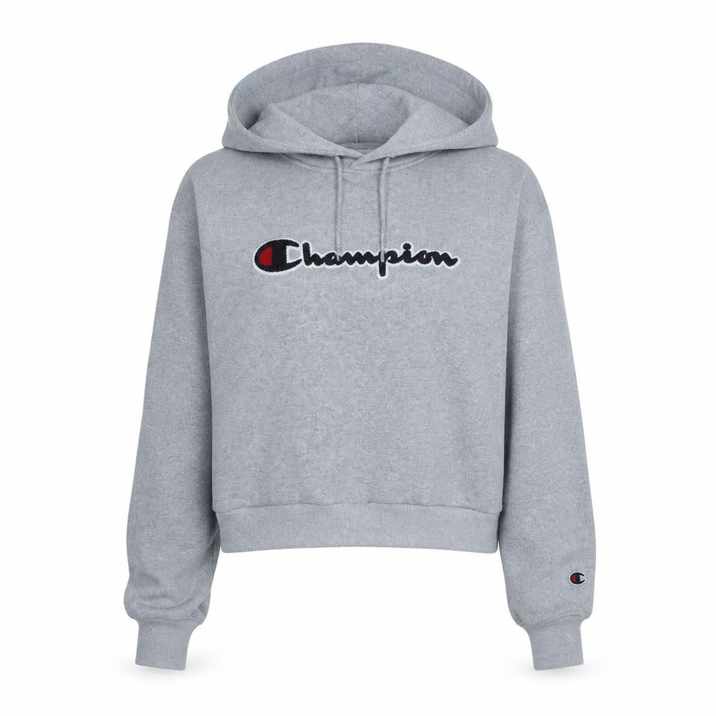 Womens UK Size XS Champion Grey Pullover Hoodie