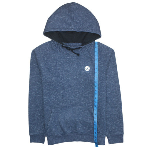 Mens UK Size M Hollister Blue Pullover Hoodie