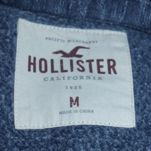 Mens UK Size M Hollister Blue Pullover Hoodie