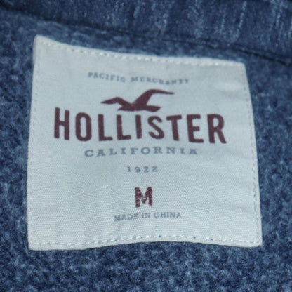 Mens UK Size M Hollister Blue Pullover Hoodie