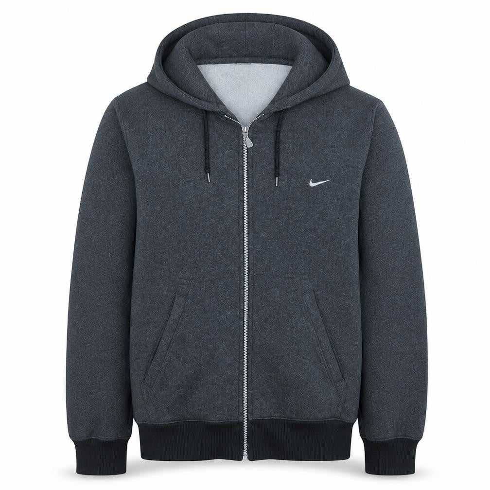 Mens UK Size M Nike Grey Full Zip Hoodie