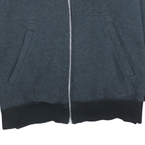 Mens UK Size M Nike Grey Full Zip Hoodie