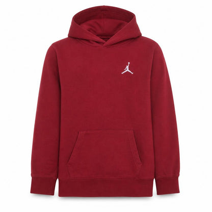 Front view of Jordan boys’ red hoodie xl pullover fleece hooded sweatshirt