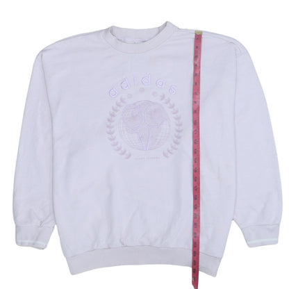 Womens UK Size 8 adidas White Pullover Sweatshirt