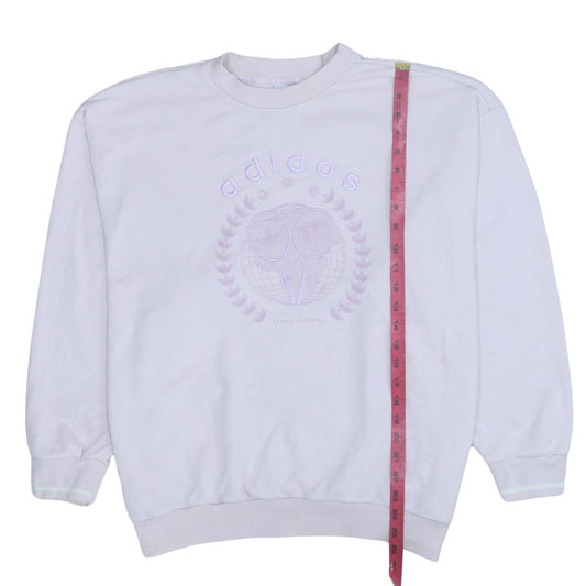 Womens UK Size 8 adidas White Pullover Sweatshirt