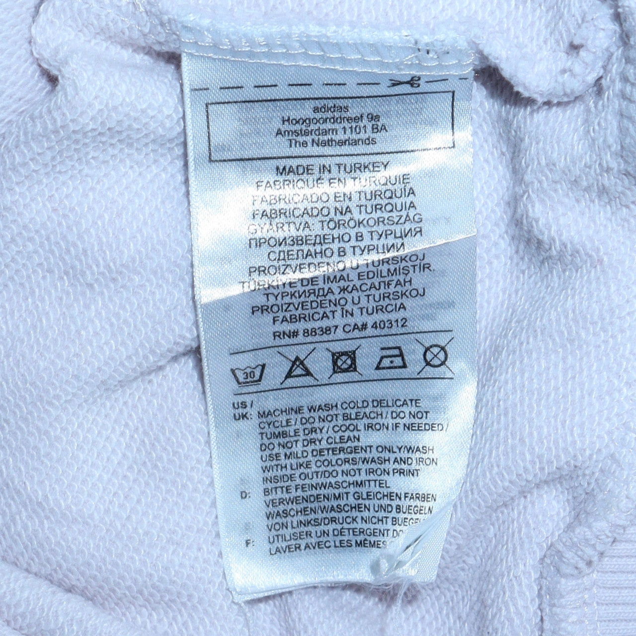 Womens UK Size 8 adidas White Pullover Sweatshirt