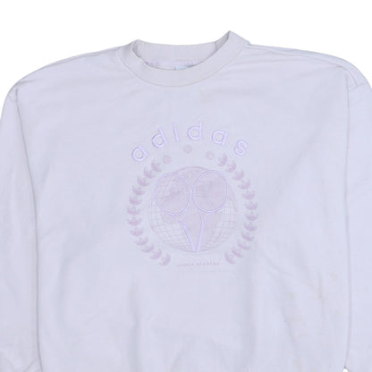 Womens UK Size 8 adidas White Pullover Sweatshirt