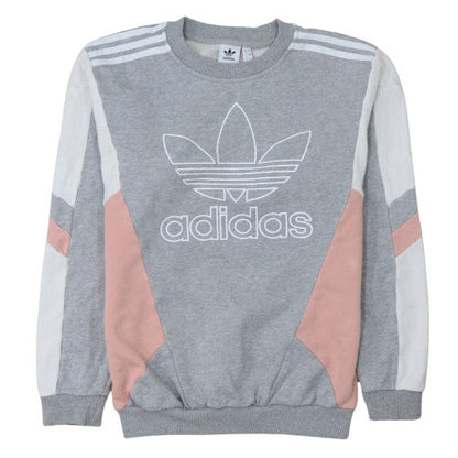 Womens UK Size 4 adidas Grey Pullover Sweatshirt