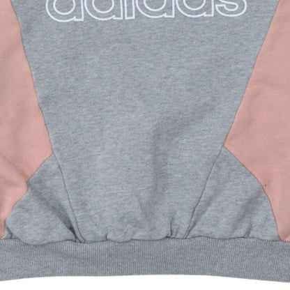 Womens UK Size 4 adidas Grey Pullover Sweatshirt