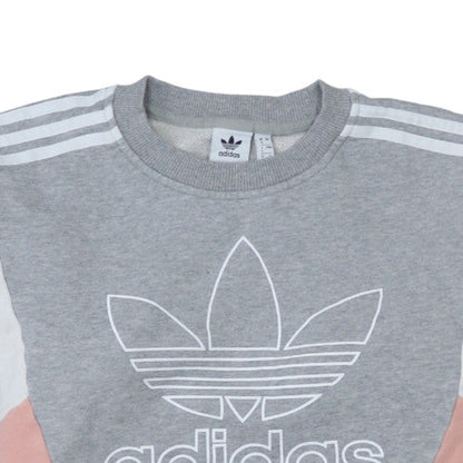 Womens UK Size 4 adidas Grey Pullover Sweatshirt