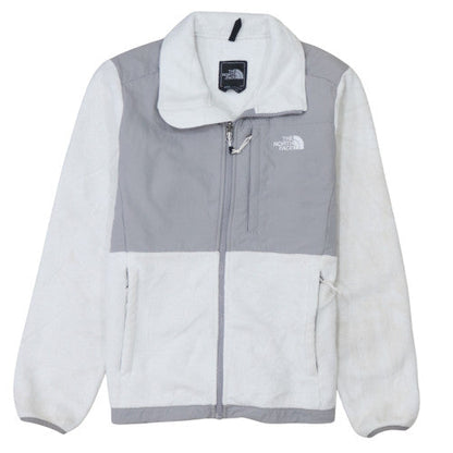 The North Face Womens White Fleece Full Zip Jacket M