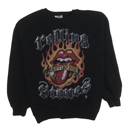 Womens UK Size L Pull & Bear Black Pullover Sweatshirt