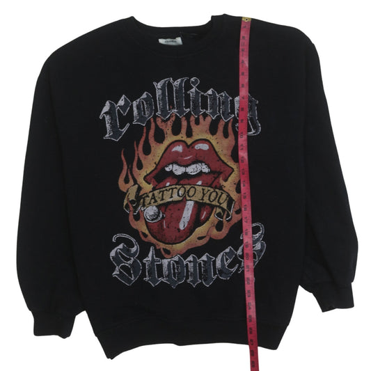 Womens UK Size L Pull & Bear Black Pullover Sweatshirt