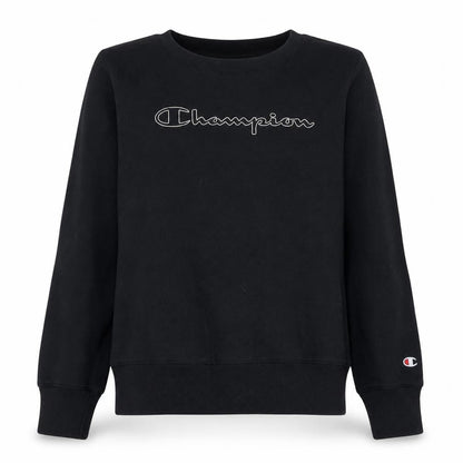 Womens UK Size L Champion Black Pullover Sweatshirt