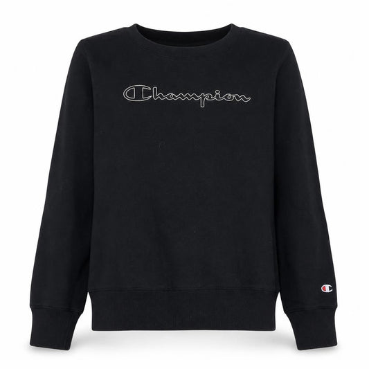 Womens UK Size L Champion Black Pullover Sweatshirt