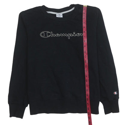 Womens UK Size L Champion Black Pullover Sweatshirt