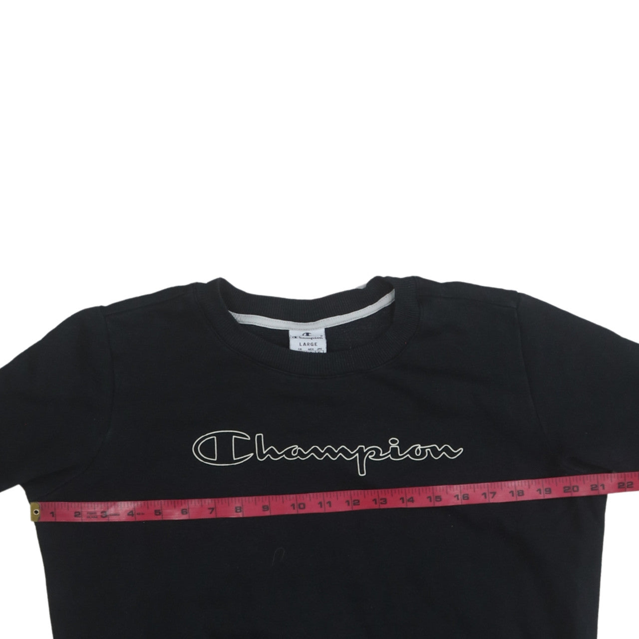 Womens UK Size L Champion Black Pullover Sweatshirt