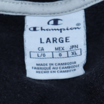 Womens UK Size L Champion Black Pullover Sweatshirt