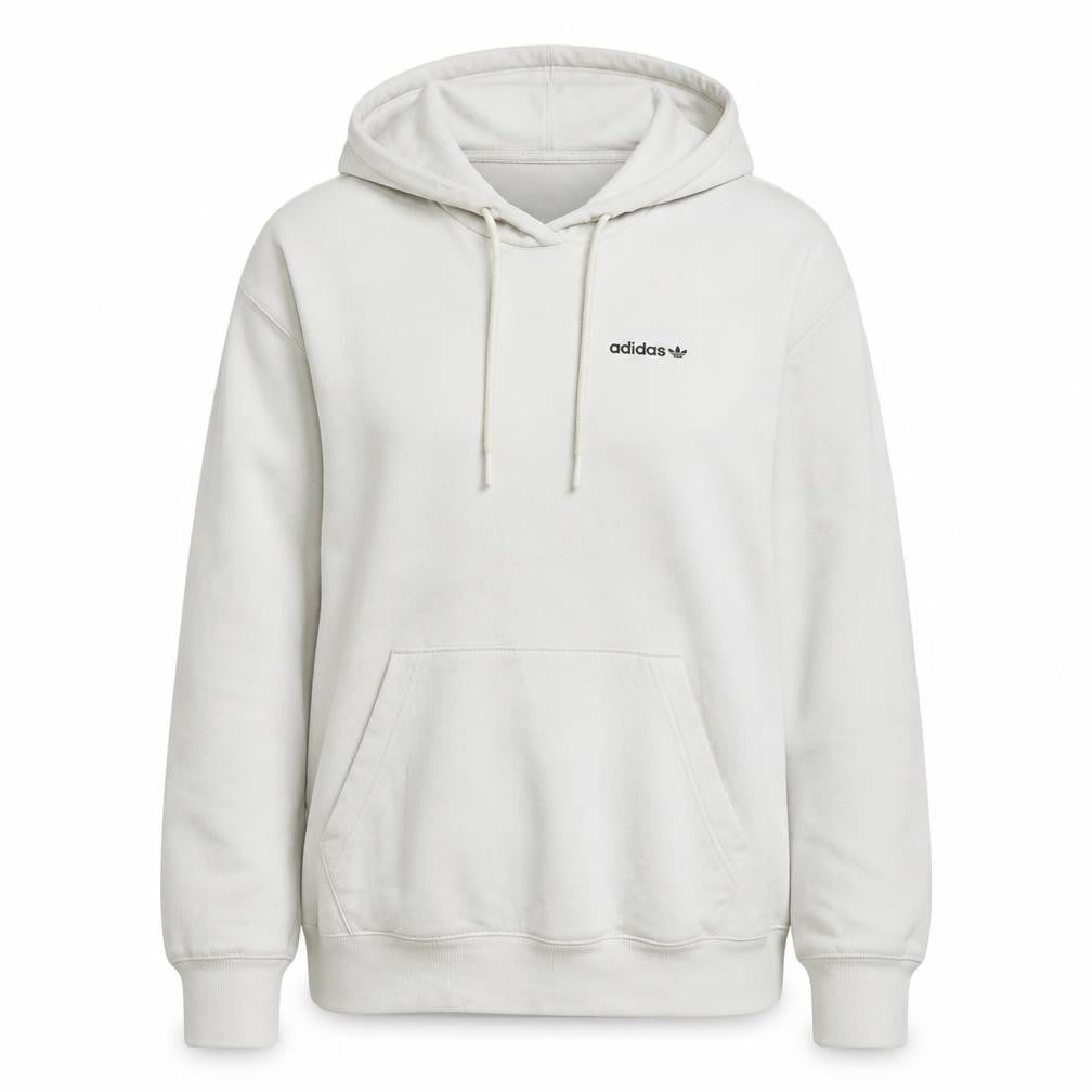 Womens UK Size 8 adidas White Pullover Hoodie