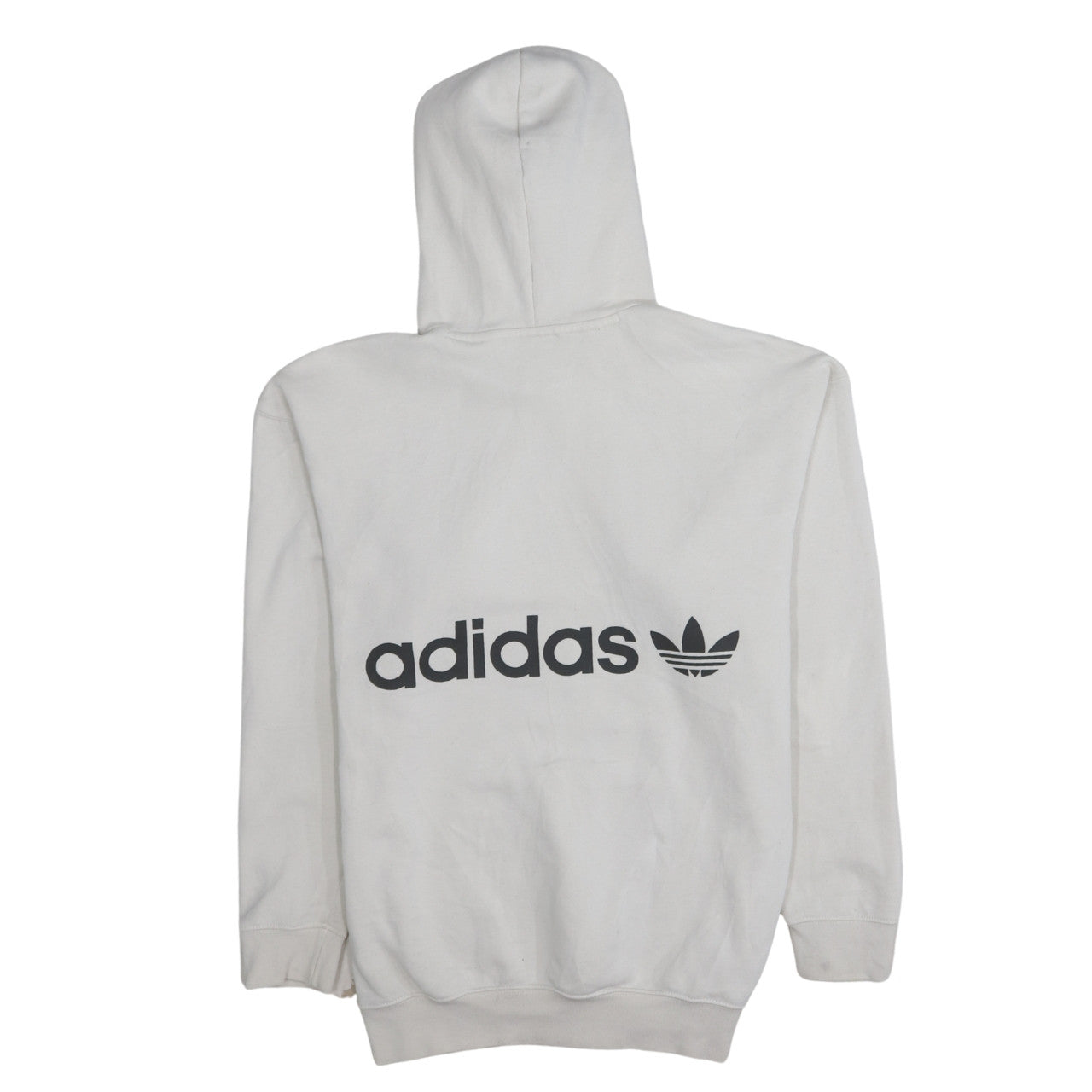 Womens UK Size 8 adidas White Pullover Hoodie