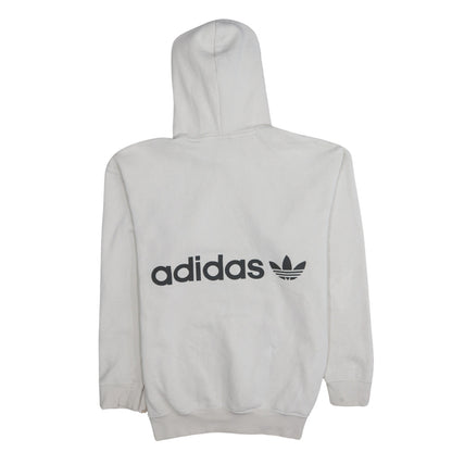 Womens UK Size 8 adidas White Pullover Hoodie