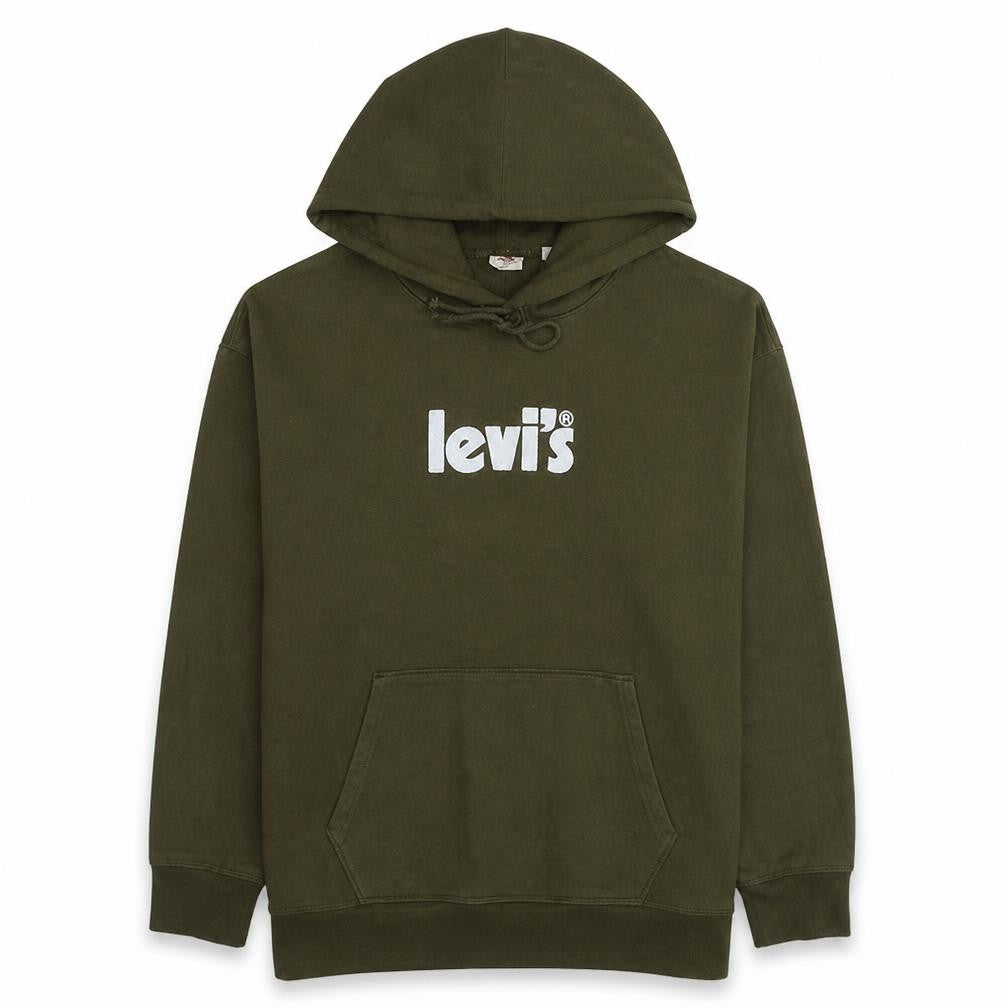Mens UK Size XL Levi's Green Pullover Hoodie