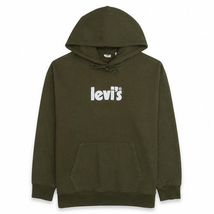 Mens UK Size XL Levi's Green Pullover Hoodie