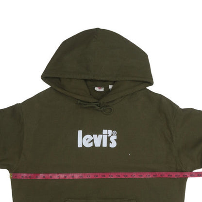 Mens UK Size XL Levi's Green Pullover Hoodie