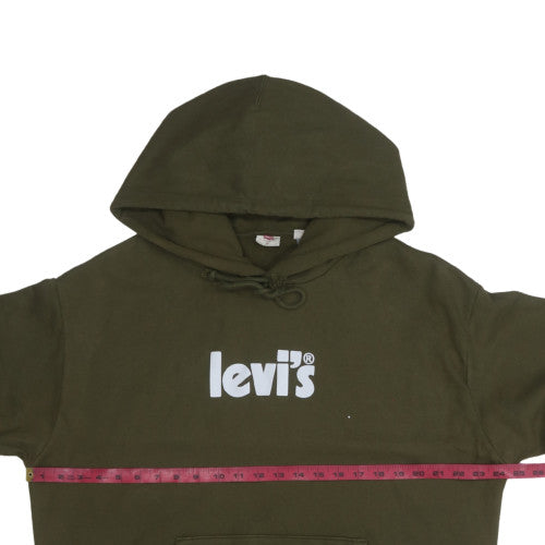 Mens UK Size XL Levi's Green Pullover Hoodie