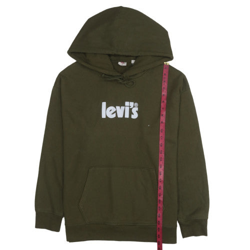 Mens UK Size XL Levi's Green Pullover Hoodie