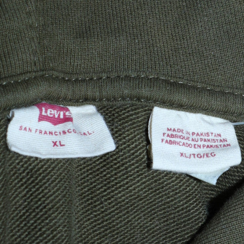Mens UK Size XL Levi's Green Pullover Hoodie