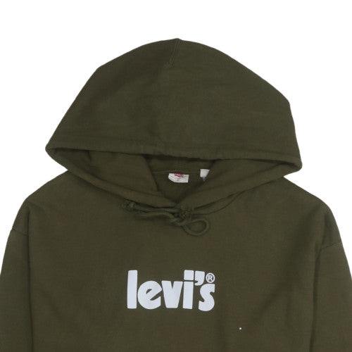 Mens UK Size XL Levi's Green Pullover Hoodie