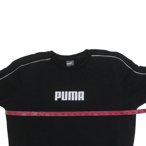 Mens UK Size M PUMA Black Pullover Sweatshirt