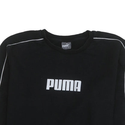 Mens UK Size M PUMA Black Pullover Sweatshirt