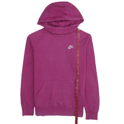 Womens UK Size S Nike Pink Pullover Hoodie