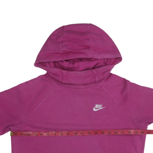 Womens UK Size S Nike Pink Pullover Hoodie