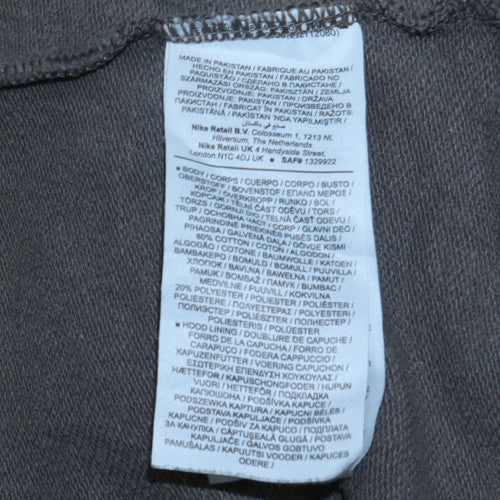 Mens UK Size XS Nike Grey Pullover Hoodie