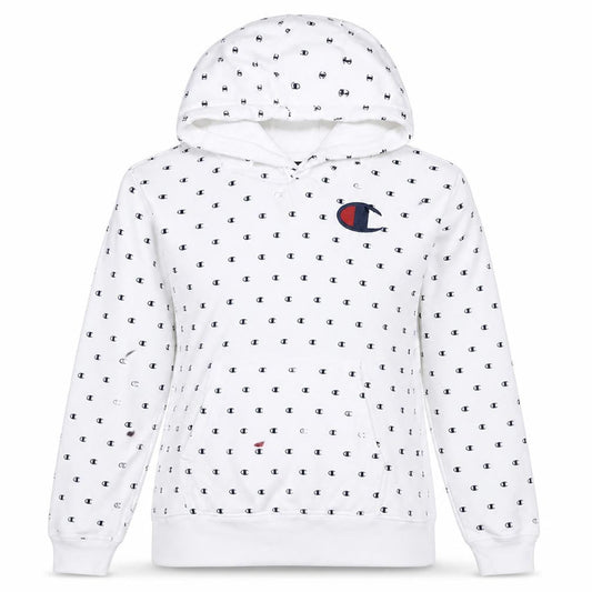 Womens UK Size S Champion White Pullover Hoodie