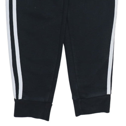 Adidas Men's Black XS Jogger Trousers with Side Stripes