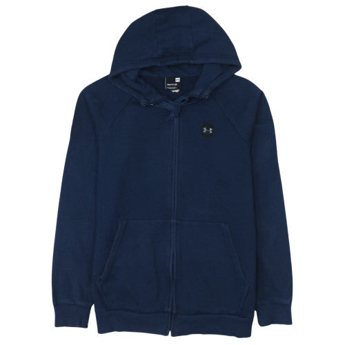 Mens UK Size S Under armour Blue Full Zip Hoodie