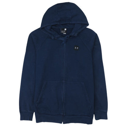 Mens UK Size S Under armour Blue Full Zip Hoodie