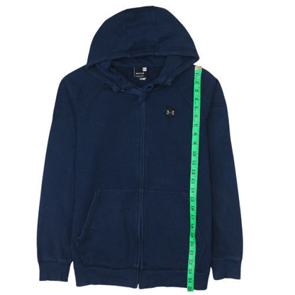 Mens UK Size S Under armour Blue Full Zip Hoodie