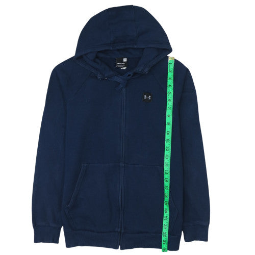 Mens UK Size S Under armour Blue Full Zip Hoodie