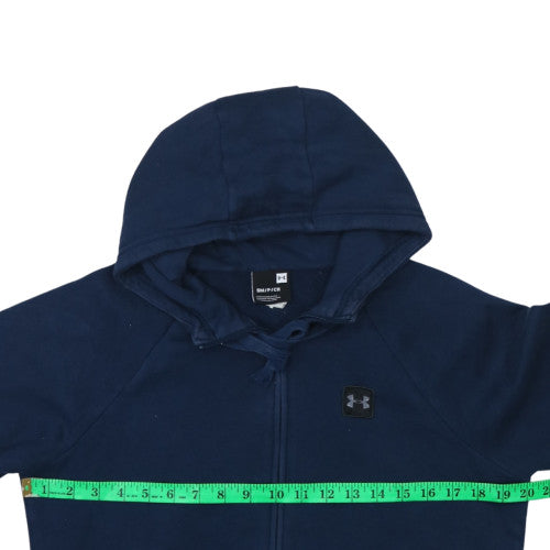 Mens UK Size S Under armour Blue Full Zip Hoodie