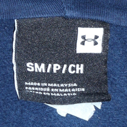 Mens UK Size S Under armour Blue Full Zip Hoodie